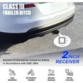 thumbnail image 3 of RONGTUO Rear Trailer Hitch, 2" Class 3 Towing Hitch Receiver, Hitch Cover Included, Compatible with 2023-2026 Hyundai Tucson & Kia Sportage, 3 of 5