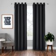 thumbnail image 4 of Forzero High Blackout Black Curtains, 52*63 Inches, Made Of 3-layer Polyester Material, Comfortable To The Touch, 90% Shading, 4 of 6