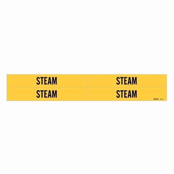 Brady Pipe Marker,Steam,1 1/8 in H,7 in W 7270-4