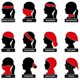 thumbnail image 2 of 2-Pack Skull Bandana - Snygga Multifunktionella -Gr/bl, 2 of 2