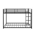 thumbnail image 5 of Full over Full Metal Bunk Bed Frame with Guardrail and Ladder, Black, 5 of 7