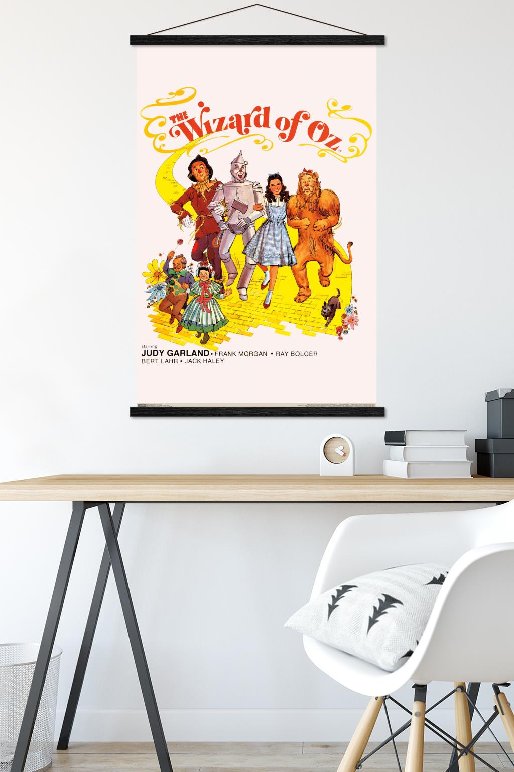 The Wizard Of Oz - Group Wall Poster with Wooden Magnetic Frame, 22.375" x 34"