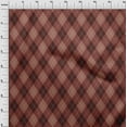 thumbnail image 4 of oneOone Georgette Viscose Brown Fabric Check Sewing Fabric By The Yard Printed Diy Clothing Sewing Supplies 42 Inch Wide, 4 of 4