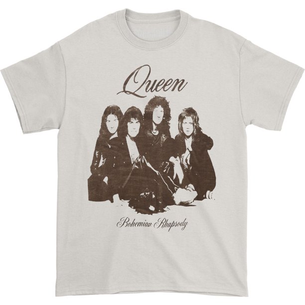Queen - Camiseta Bohemian Rhapsody Retrato para Adultos Unisex (Natural)