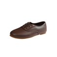 thumbnail image 3 of IEMIEMIEM Women's Faux Leather Oxford Flats Slip On No Laces Round Toe Casual Loafers Retro Soft Flat Walking Dress Shoes Brown 9 Wide, 3 of 7