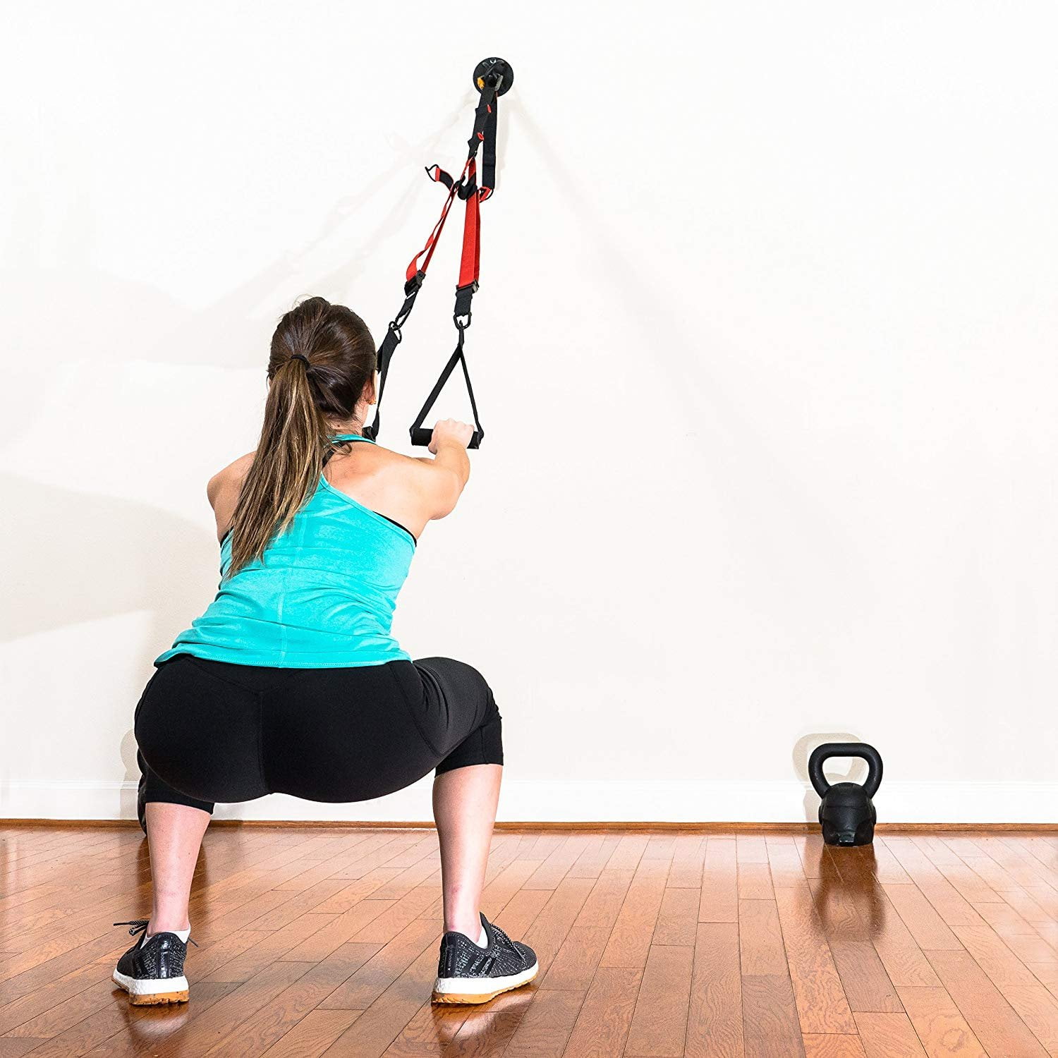 Yoga Swings Hammocks Body Weight Strength Training Systems Boxing Equipment OursGym Wall//Ceiling Mount for Suspension Straps Crossfit Olympic Rings
