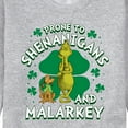 thumbnail image 3 of The Grinch - Prone To Shenanigans Malarkey - Men's Crew Neck Fleece Pullover, 3 of 5