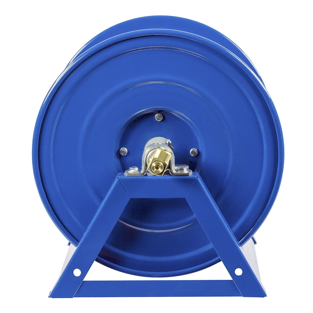 Coxreels 1125 Series Steel Hand Crank Hose Reel 100 Foot Hose Capacity, Blue