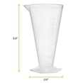 thumbnail image 5 of Conical Measure, 200ml - Polypropylene Plastic, Translucent - Pouring Spout - 10ml Raised Graduations - Hexagonal Base - Eisco Labs, 5 of 5