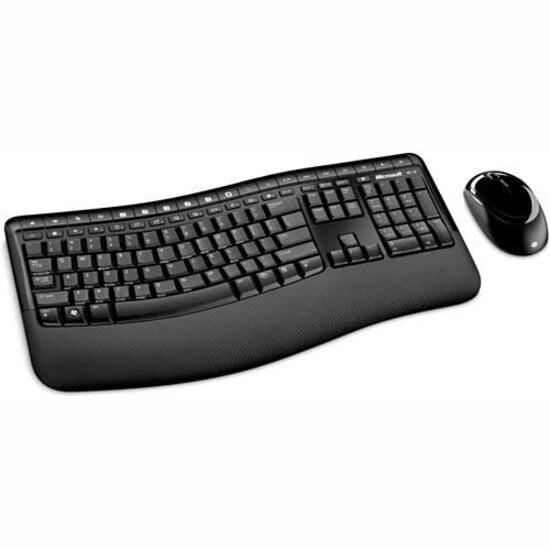 Microsoft Wireless Comfort Desktop 5000 Keyboard And Mouse Walmart Com Walmart Com