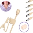 thumbnail image 4 of Luckyn Beige Lavalier Lapel Clip Microphone 3.5mm 3-Pin 4-Pin XLR for Shure Wireless, 4 of 4