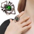 thumbnail image 2 of Halloween Decoración Anillo de araña de Halloween, anillo punk, regalo para mujer, fiesta de niña, regalo de vestir(Buy 2 save 10%), 2 of 4