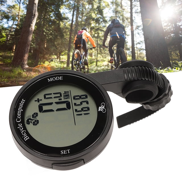 Cycling Computers, Clear Handwriting Speedometer Wireless Bike Computer Large Screen Clock with Backlight for Electric Bikes White Background Black Characters,Black Background