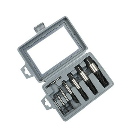 

OWSOO 8pcsset Screw Extractors Alloy Steel Tap Triangle Valve Water Broken Screw Extractor Kit Damaged Screws Remover