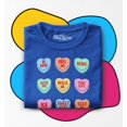 thumbnail image 3 of Shop4Ever Valentine's Day Candy Hearts Toddler's Cotton T-Shirt 3T Royal Blue, 3 of 6