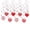 Red, variant on Coollooc 8 PCS Valentine's Day Hearts Hanging Swirl Banner Decorations, Loving Heart Foil Swirl Garland Valentines Words Card Hanging Swirls Banners for Wedding Party Decoration Supplies(Pink)