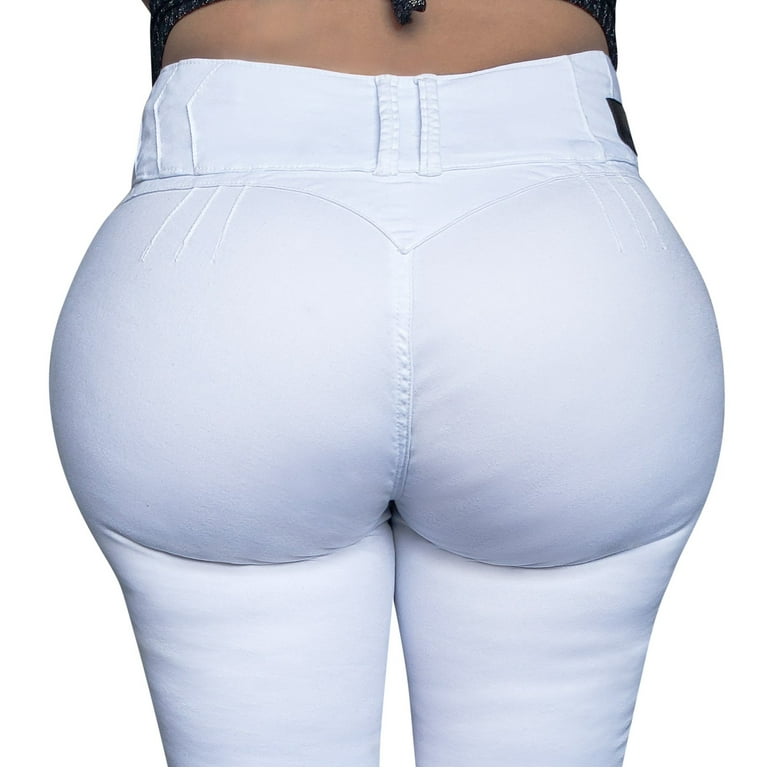 D-LUXE 29049 Fajas Colombianas Jeggings RED Jeans Butt Lifter