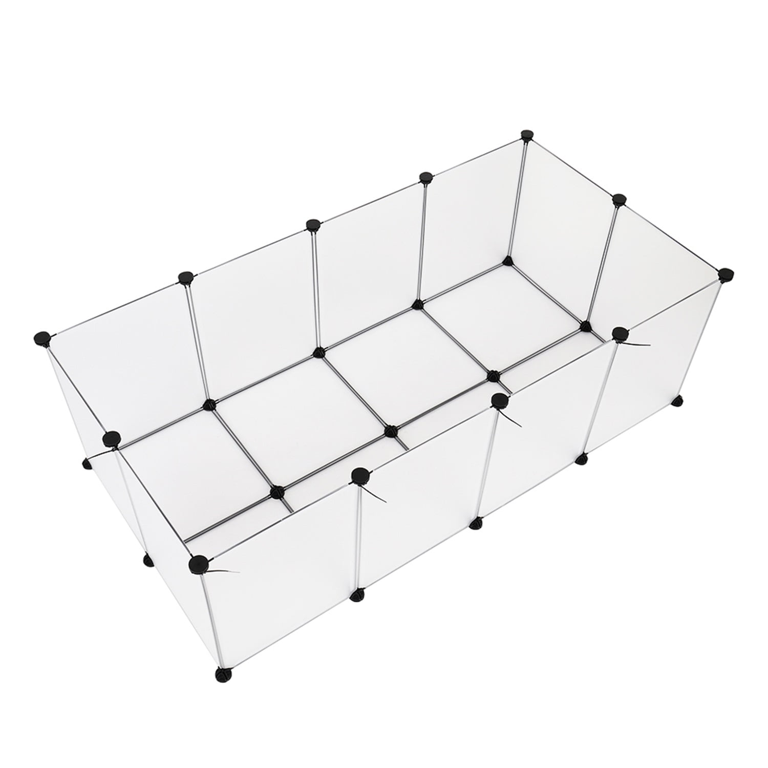 Pefilos Pet Playpen for Small Dogs, Fence Cage with Bottom Pet Playpen for Small Animals Pet Playpen Plastic Guinea Pigs, Hamsters, Bunnies, Rabbits, White Pefilos Pet Playpen for Small Dogs, Fence Cage with Bottom Pet Playpen for Small Animals Pet Playpen Plastic Guinea Pigs, Hamsters, Bunnies, Rabbits, White