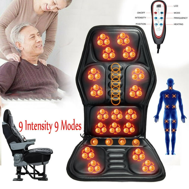 Shiatsu Massage Chair Pad  Order a 3D/2D Back Chair Massager Pad