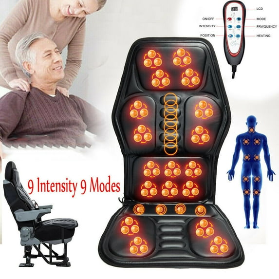 Shiatsu Back Massager with Heat- Portable Massage Cushion,Ideal Gifts for Women/Men, Adjustable Kneading Massage Chair Pad,Chair Massager for Office,Home Use