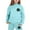 Light Blue, variant on Ediodpoh Outfit for Kids Child Toddler Boys Girls Long Sleeve Solid Warm Hoodie Pullover Tops Pants Kids Outfits Sweat Suit Girls Casual Set Beige 3-4