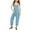 Sky Blue, variant on Jumpsuit for Girls Loose Sleeveless Jumpsuit Summer Clothes For Teens with Pockets Summer Outfits for Girls 13-14Years