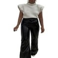 thumbnail image 4 of EASTIN Femmes Pull-Over Col Roulé Manches en Tricot Débardeurs Épaulettes Streetwear, 4 of 9