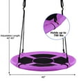 thumbnail image 4 of Spaco 40 Inch Flying Saucer Swing Tree Swing, Toddler Swing for Indoor Outdoor Play Set, Purple, 4 of 7
