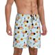 thumbnail image 2 of Balery Submarine With Fishes Undersea Pantalones cortos de pijama de punto de algodón para hombre con cinturilla y bolsillos-Medium, 2 of 6