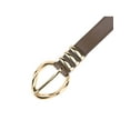 thumbnail image 2 of Women's Fashion PU Leather Belts Skinny Thin Waistband with Gold Buckle for Jeans Pants Shirts Coffee One Size, 2 of 6