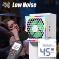 thumbnail image 3 of Ventilateur de Refroidissement Compatible avec Xbox Series S, Support de Refroidissement Horizontal/Vertical avec 7 Types de Modes d'Éclairage RVB, Ventilateur de Refroidissement Externe à Faible Bruit, 3 Niveaux de Vitesse Réglables pour la Dissipation de la Chaleur, 2 Ports USB Supplémentaires, 3 of 11