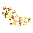 thumbnail image 4 of Youkk 12pcs Wall Stickers PVC Simulation Insect Wall PVC Simulation Wall Stickers Decals Waterproof Wallpapers for Home Decoration, Yellow, 4 of 9