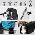 thumbnail image 5 of Kit para hacer llaveros con cierre de langosta negro de 25 piezas con 25 anillas divididas, 5 of 5