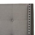 thumbnail image 5 of Baxton Studio Georgette Modern and Contemporary Light Grey Fabric Queen Upholstered Bed, 5 of 7