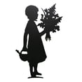 thumbnail image 3 of Niña, Silueta De Jardín, Estaca, Escultura De Metal Para Patio, Césped, Decoración De Patio Yuarrent HA045096-02, 3 of 6