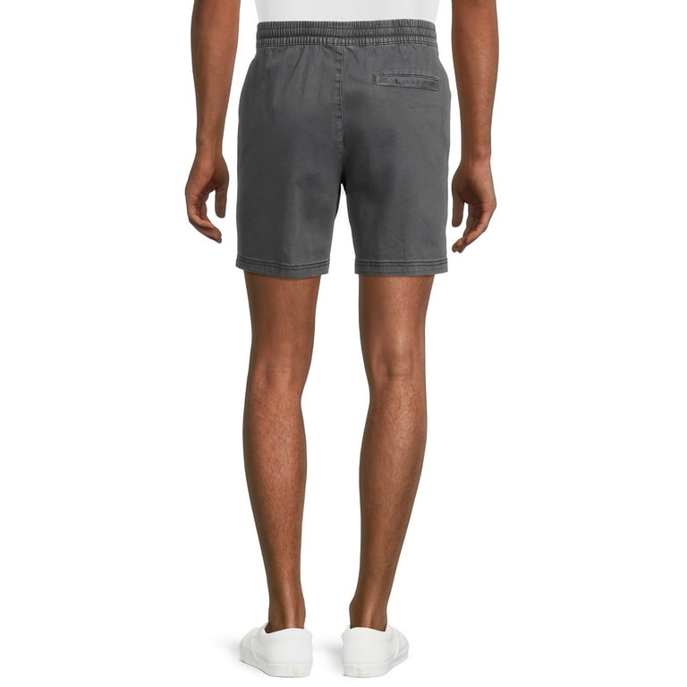 No Boundaries Men s and Big Men s 7 Stretch Twill Pull On Short