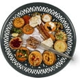 thumbnail image 6 of VIVIJASON 35.4" Cast Aluminum Lazy Susan Turntable, 360° Large Rotating Display Tray with Silent Bearings, Round Table Top Swivel Serving Plate with 2" Umbrella Hole for Outdoor Dining Table, 6 of 7