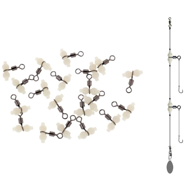 20 Piezas Artículos Giratorios Accesorios Para rcicio Acuáticos Actividades Al Durable Flexible De utilizar Compact S DYNWAVEMX Swivels de la pesca