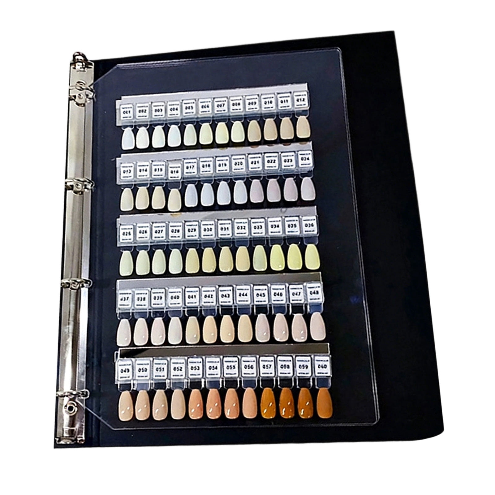 Organized Nails Swatches Book Systems for Professional and Enthusiasts Including Numbered Tips