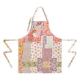thumbnail image 2 of Pioneer Flower Floral Print Pattern Apron-Garden Aprons for Women with Pockets-Cotton Linen Waterproof Kitchen Cooking Gardening Aprons Adjustable for Kitchen,Cooking,BBQ and Salon 33x27 Inch, 2 of 7