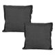 thumbnail image 1 of Cojin Decorativo Cuadrado Set de 2 Gris Carbon, 1 of 4