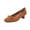 Brown, variant on Womens Black Heels Pointed Toe Shallow Mouth Block Heel Elegant Pumps for Party Work Office