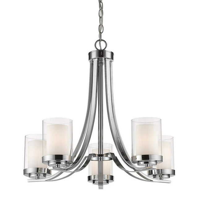 Z-Lite Lustre en Chrome pour Saule 5 Lumières