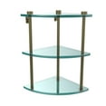 thumbnail image 2 of Three Tier Corner Glass Shelf - Antique Bronze, 2 of 2