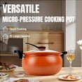 thumbnail image 2 of BPPEG Multifunctional Large Capacity Non-Stick Pressure Cooker,Pressure Cooker 8 Qt,Visible Transparent Glass Cover,Anti-Scalding Handle,for Family Meals,Soups,Stews, 2 of 7