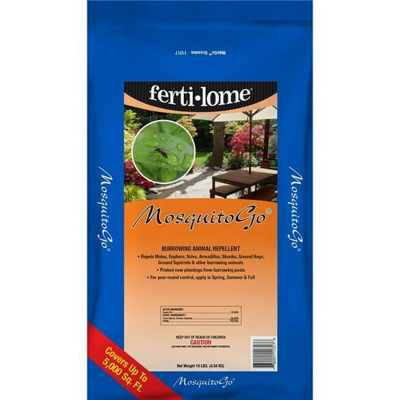 Fertilome 410051 10 lbs Mosquitogo Insect Granules - 2000 sq. ft.