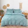 thumbnail image 1 of High Quality Geometric Cut Flowers Duvet Cover Set King Size Pure Color Queen Bedding Set Twin High End Quilt Covers Pillow Case, 1 of 5