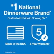 Corelle Ocean Blues 18-Piece Glass Dinnerware Set (Service for 6)