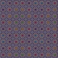thumbnail image 1 of Ahgly Company Indoor Square Patterned Dark Purple Novelty Area Rugs, 4' Square, 1 of 6