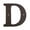 Bronze, variant on Deltana RL4D-10B 4" Residential Letter D; Oil Rubbed Bronze Finish